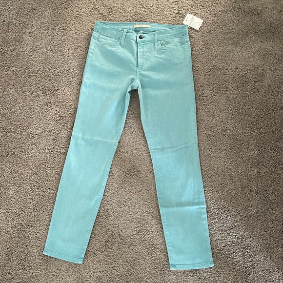 New With Tags Tile Blue Teal Straight Ankle Joe’s Jeans - Picture 1 of 6